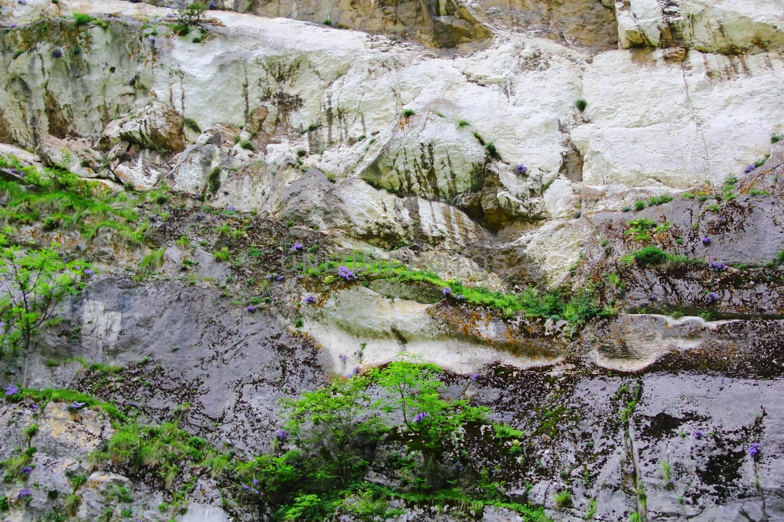 Image of colorful roughness gritty mountain wall