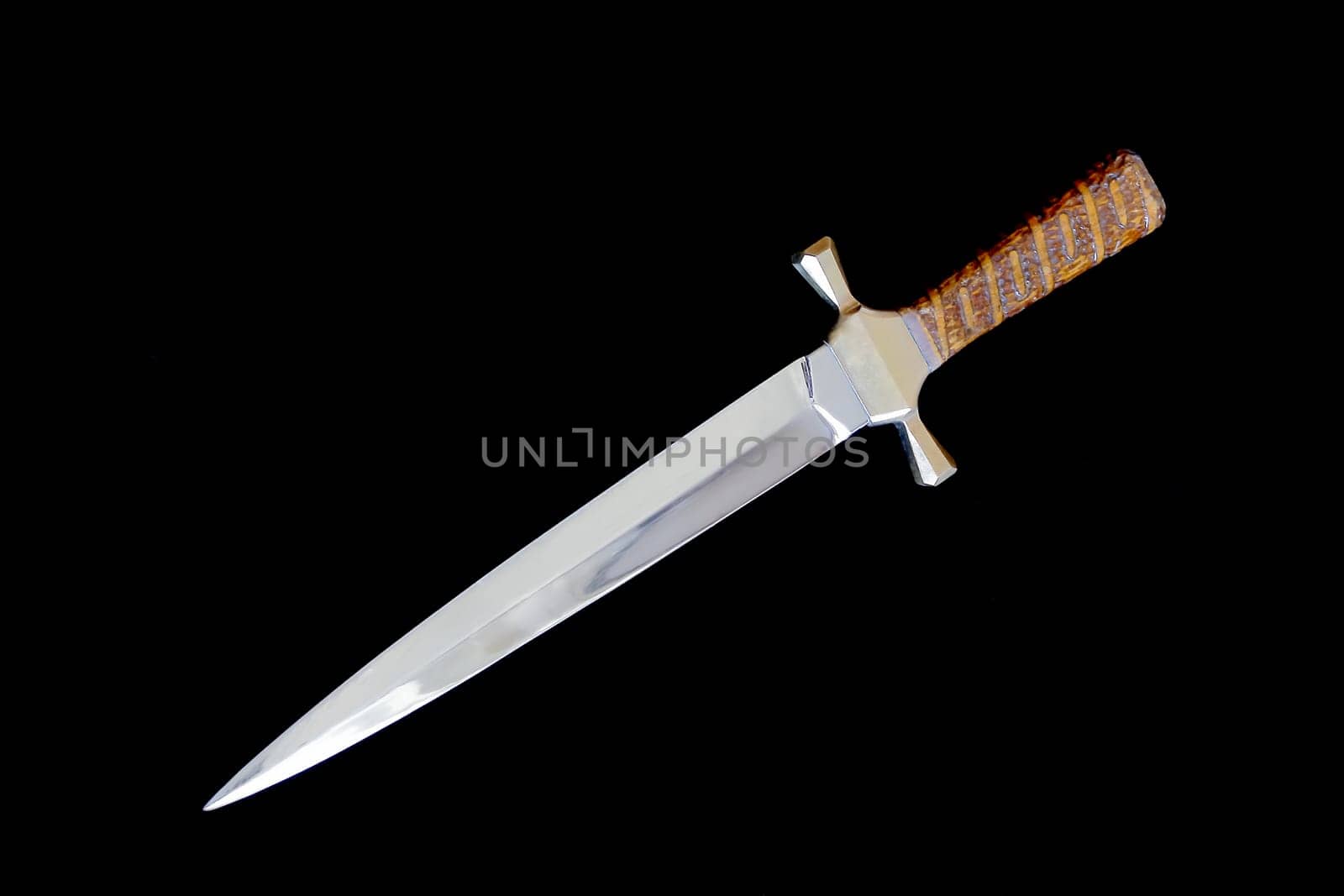 Image of cold weapon on black background