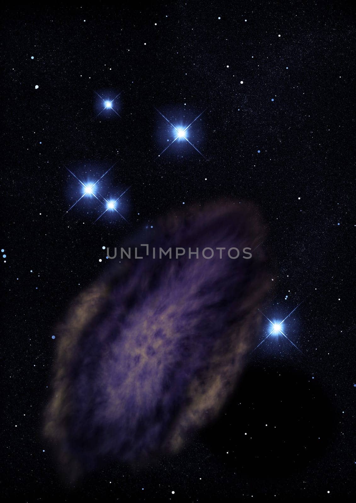 Small part of an infinite star field of space in the Universe. Elements of this image furnished by NASA .