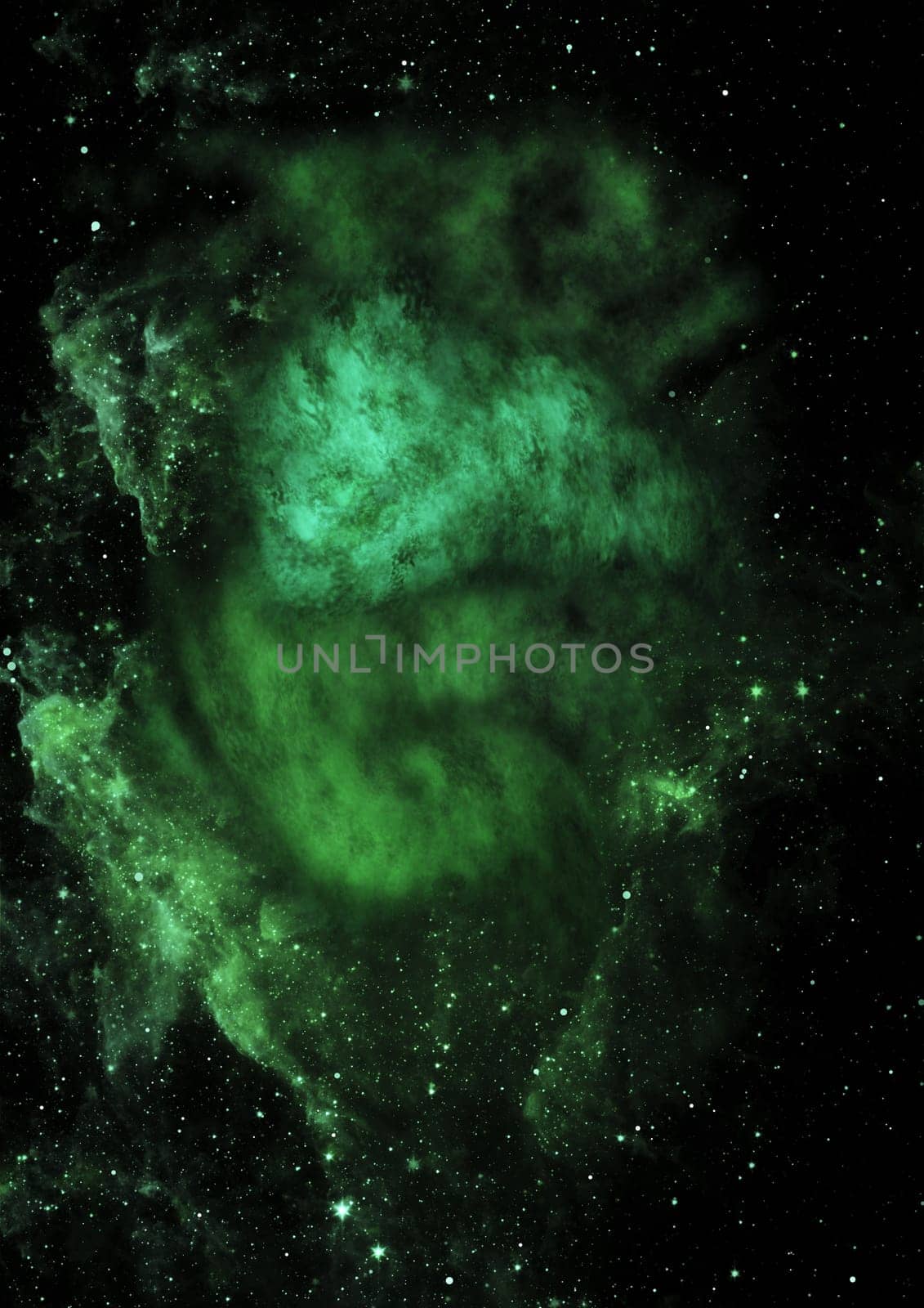 Far being shone nebula and star field against space. "Elements of this image furnished by NASA""."