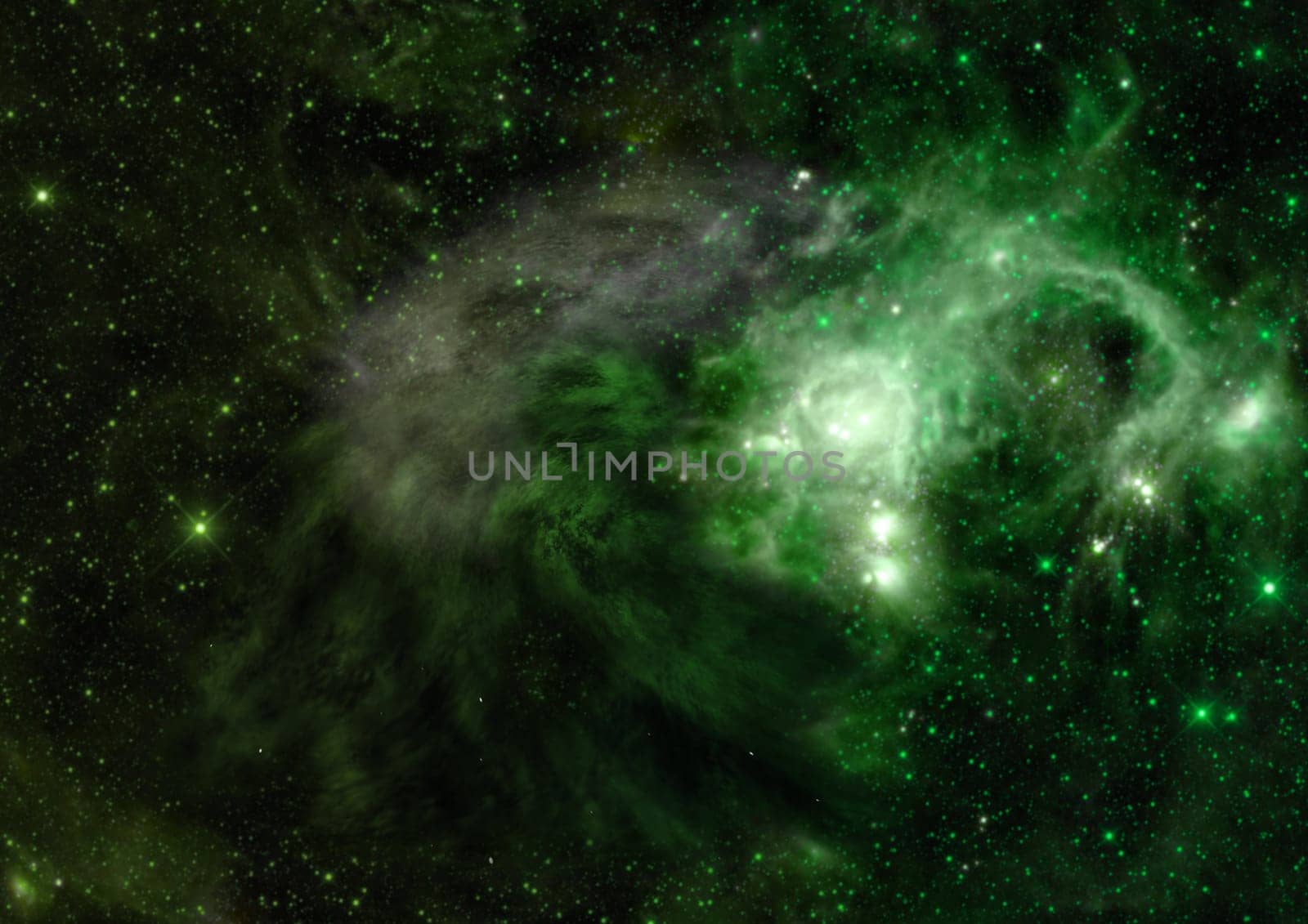 Far being shone nebula and star field against space. "Elements of this image furnished by NASA""."
