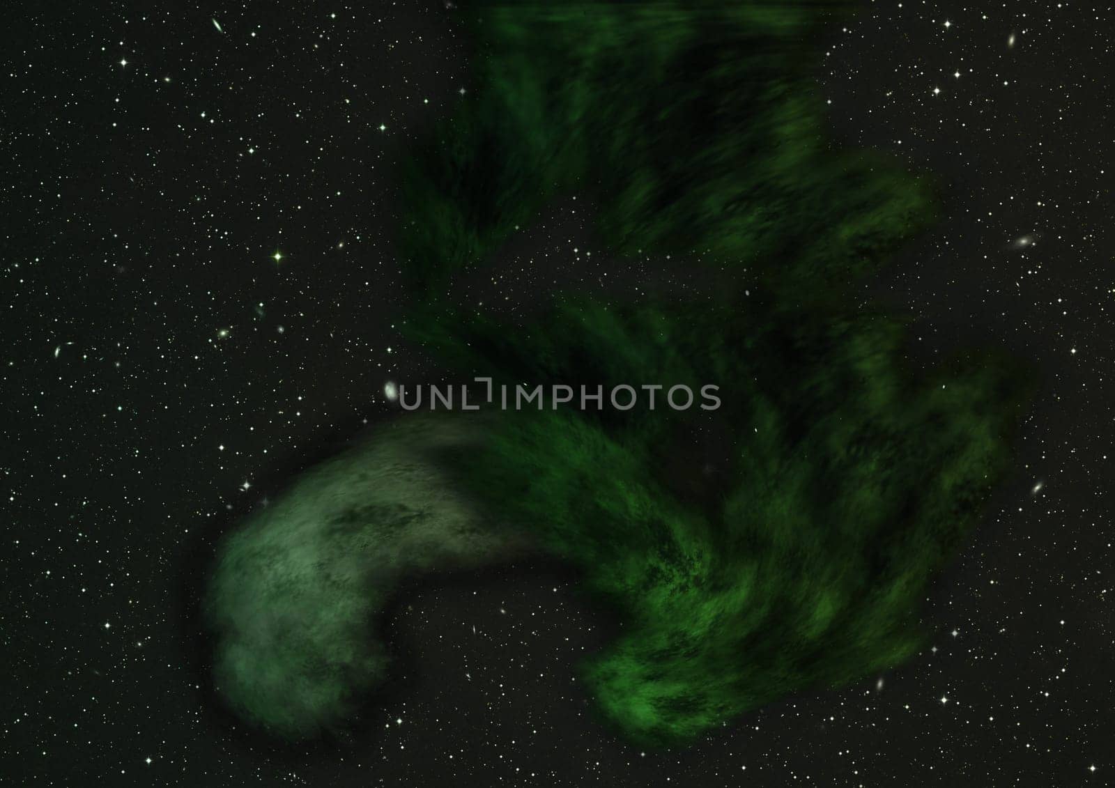 Far being shone nebula and star field against space. "Elements of this image furnished by NASA""."