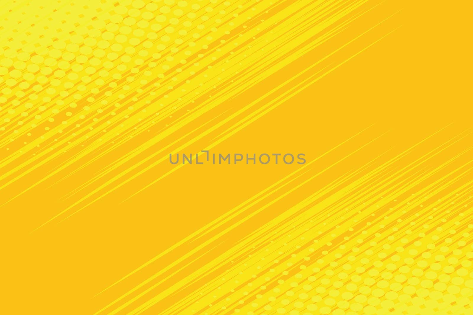 Yellow side hatch with halftone effect. Vintage pop art retro vector illustration