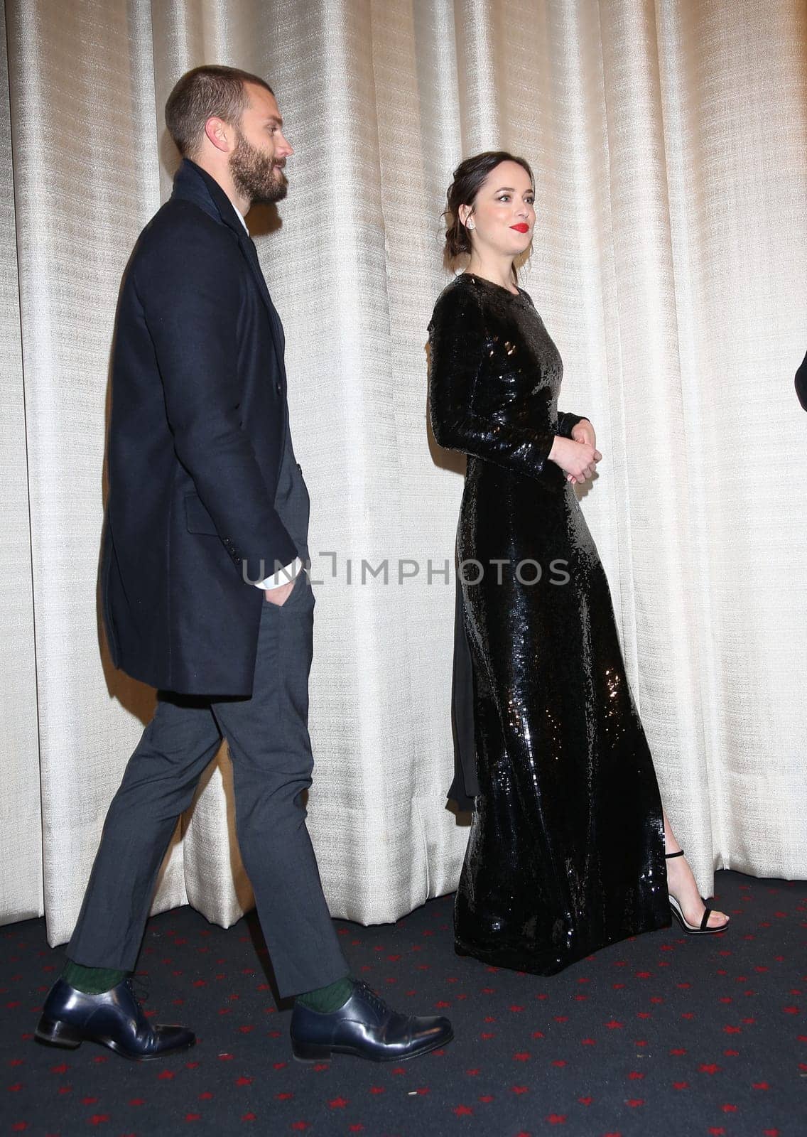 Jamie Dornan and Dakota Johnson ,. European premiere of FIFTY SHADES OF GREY - Cinemaxx Hamburg