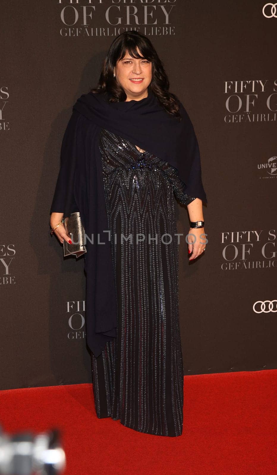 E L James (novelist and producer) ,. European premiere of FIFTY SHADES OF GREY - Cinemaxx Hamburg
