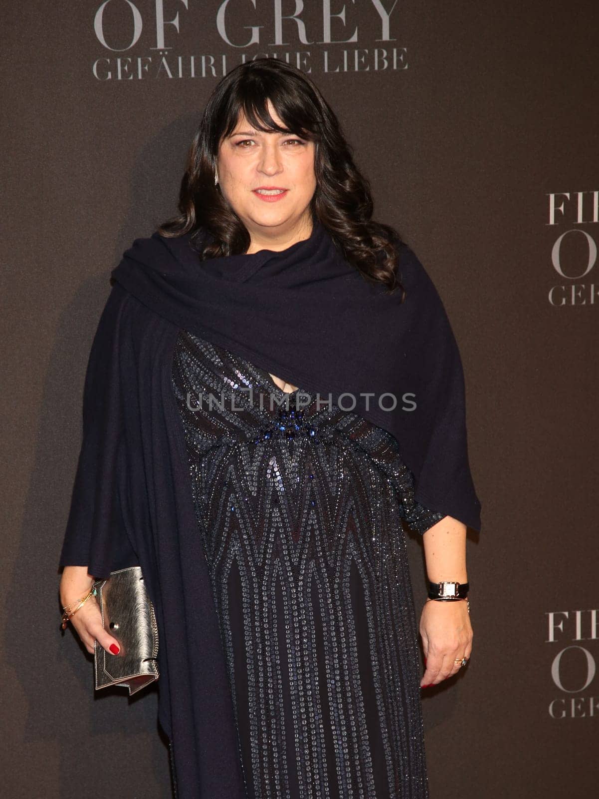 E L James (novelist and producer) ,. European premiere of FIFTY SHADES OF GREY - Cinemaxx Hamburg