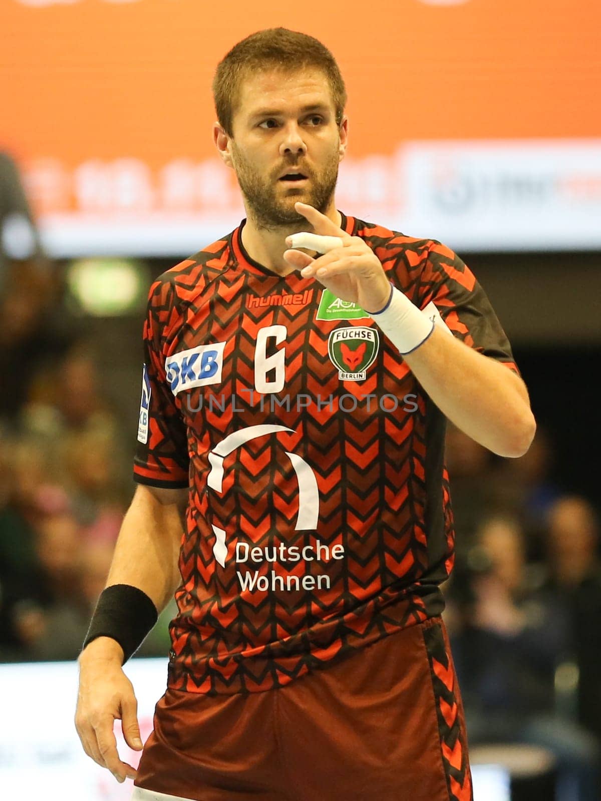 Drago Vukovic (Füchse Berlin) at the DKB Handball-Bundesliga-Punktspiel 2016-2017,SC Magdeburg vs Füchse Berlin
