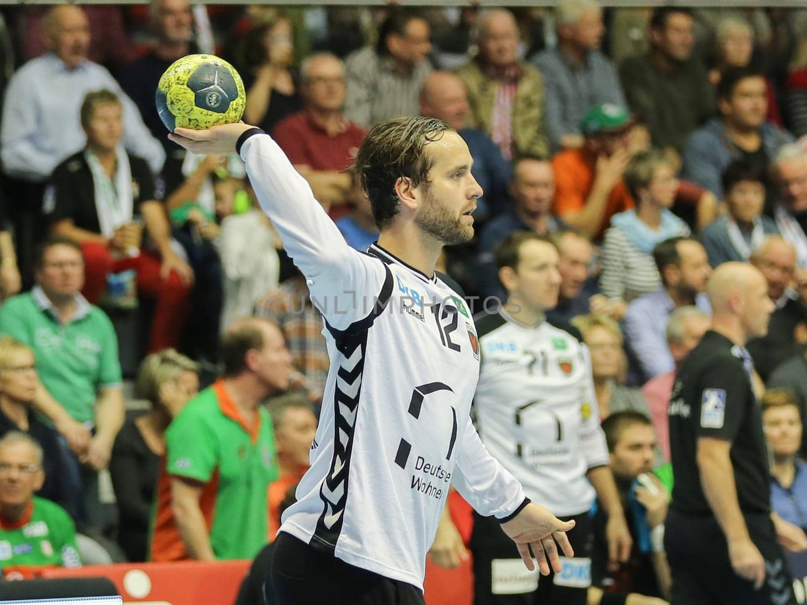 Goalkeeper Silvio Heinevetter (Füchse Berlin) at the DKB Handball-Bundesliga-Punktspiel 2016-2017,SC Magdeburg vs Füchse Berlin