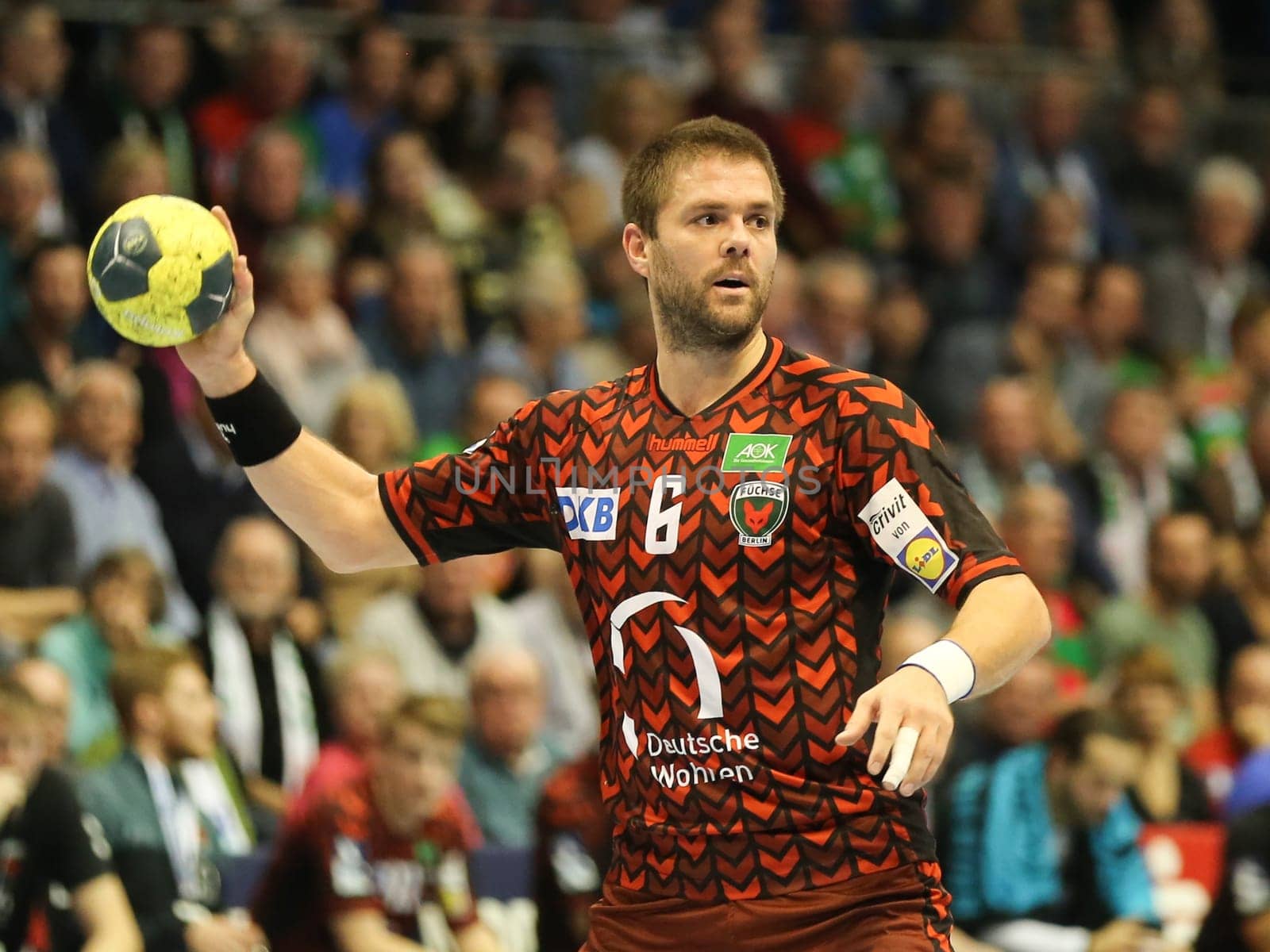 Drago Vukovic (Füchse Berlin) at the DKB Handball-Bundesliga-Punktspiel 2016-2017,SC Magdeburg vs Füchse Berlin