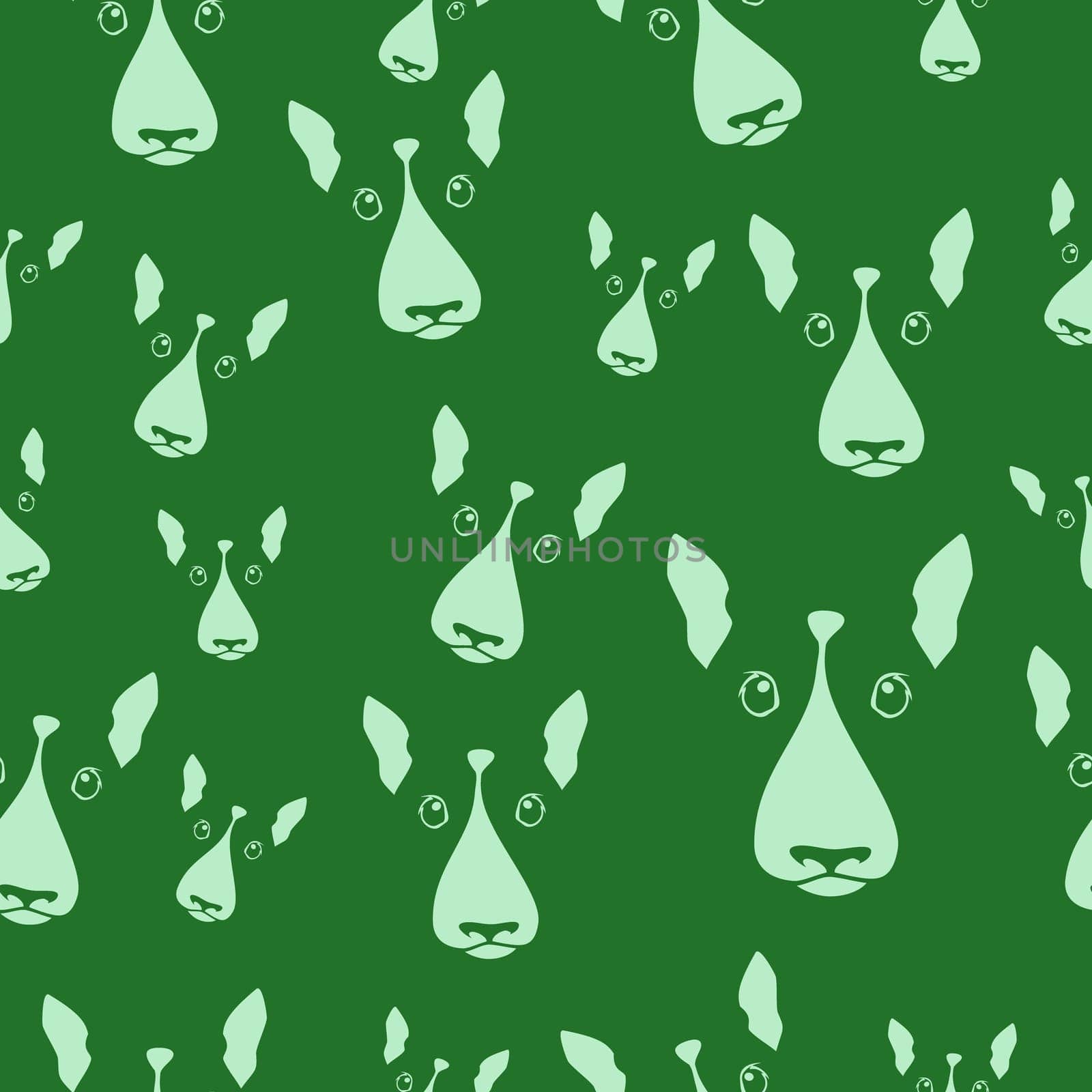 Happy dog bull terrier vector background. Seamless pattern.