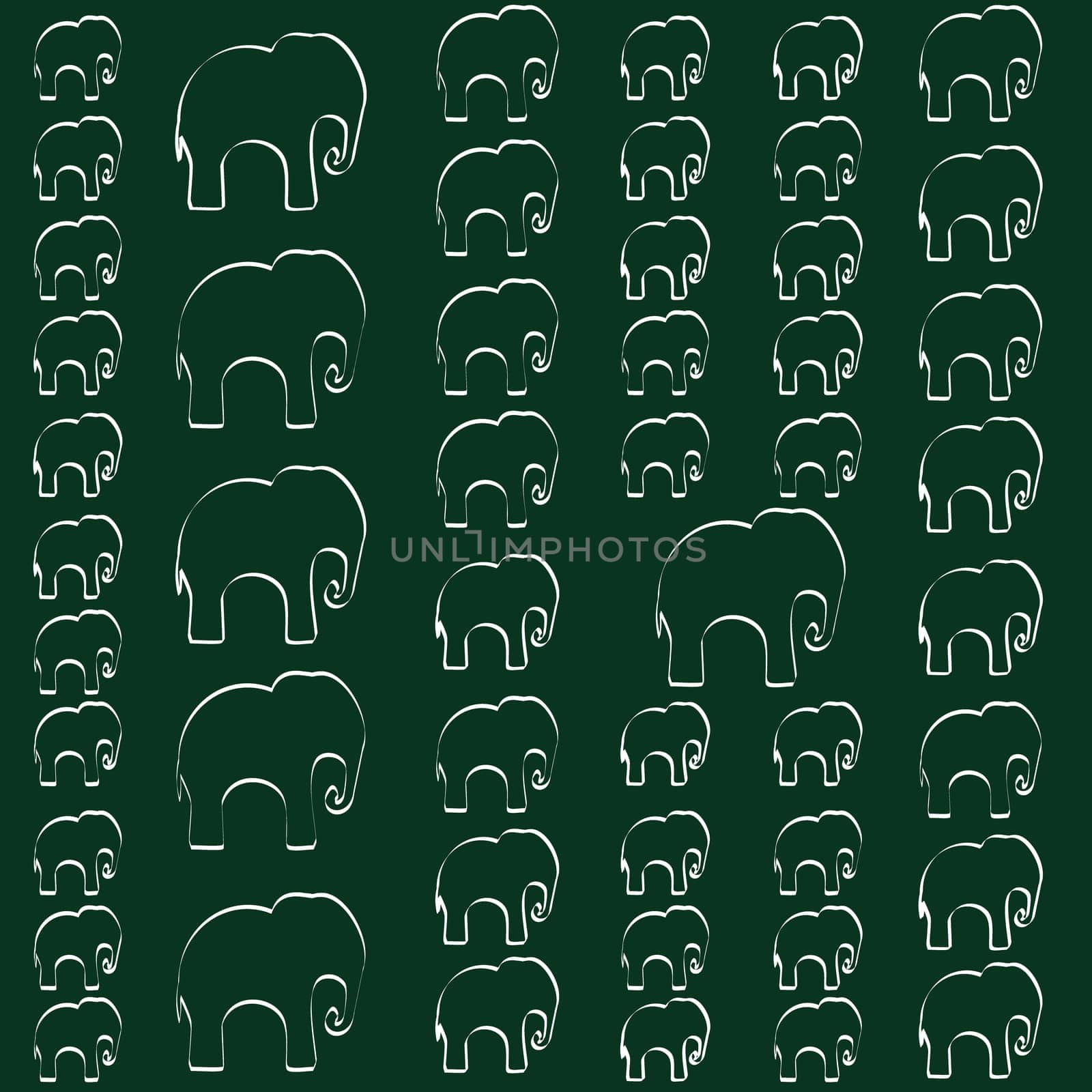 Seamless pattern. Texture with colorful elephants. Can be used for textile, website background, book cover, packaging.