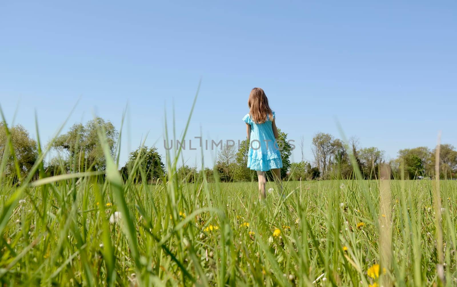 Girls with dandelions