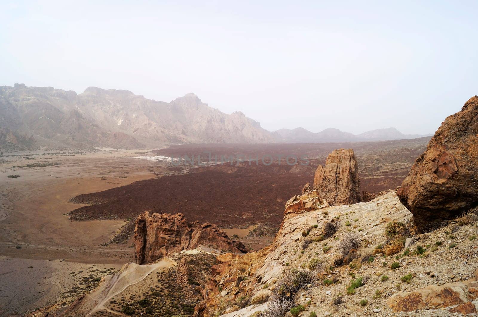 Landscape of the Teide National Park in Tenerife, Canary Islands, Spain