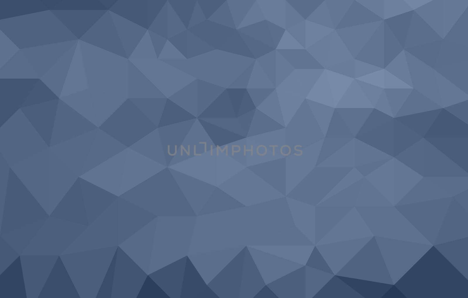 monochromatic blue abstract low poly background made of triangles