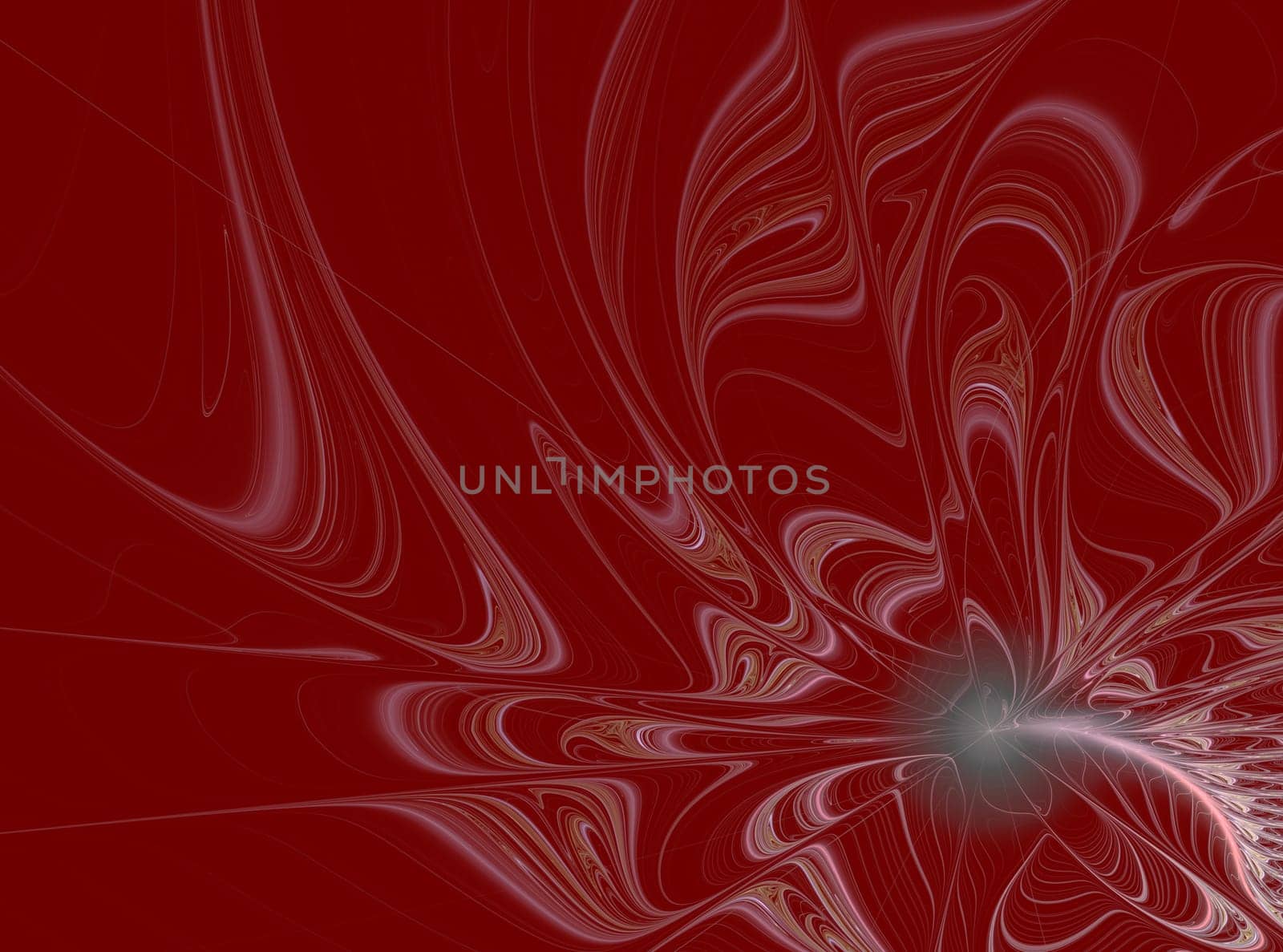 Abstract fractal design on the subject of science and technology