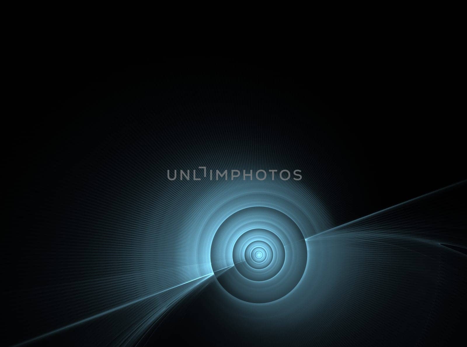Abstract fractal element in rotational motion for background