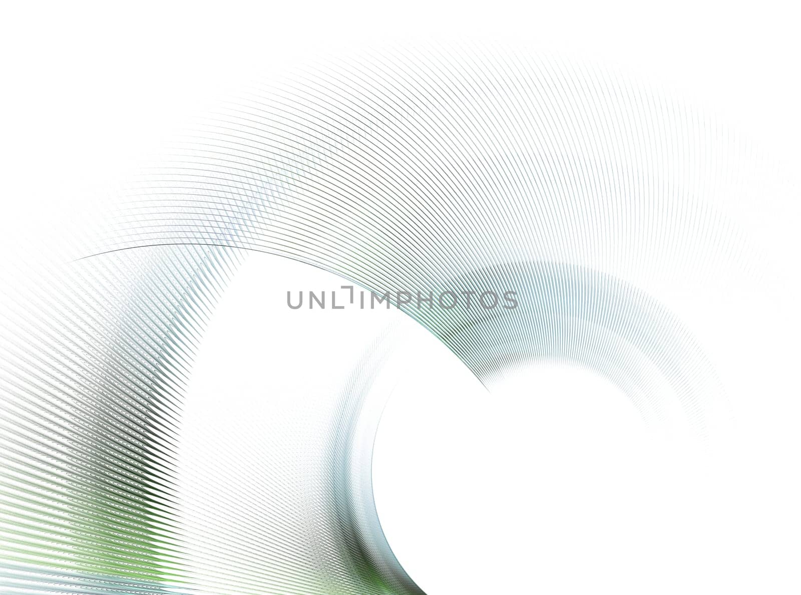 Abstract fractal element in rotational motion for background
