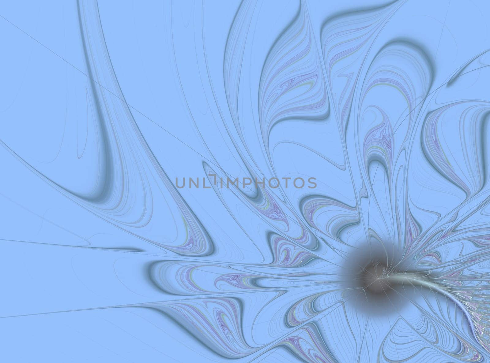 Abstract fractal design on the subject of science and technology