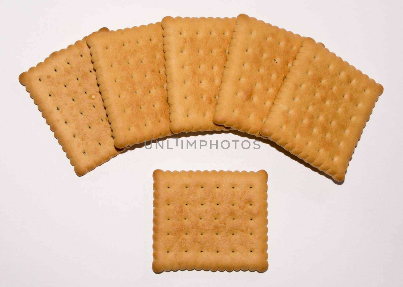 Cookies isolated on a white background. Biscuit Texture Closeup Details Isolated On White