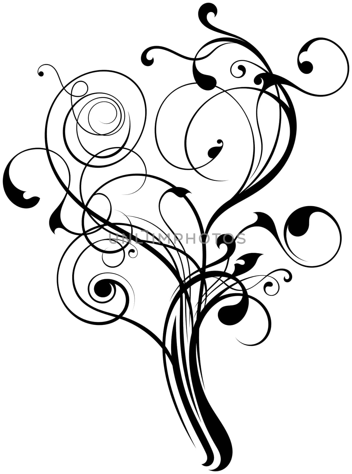 abstract background ornament floral tattoo tree