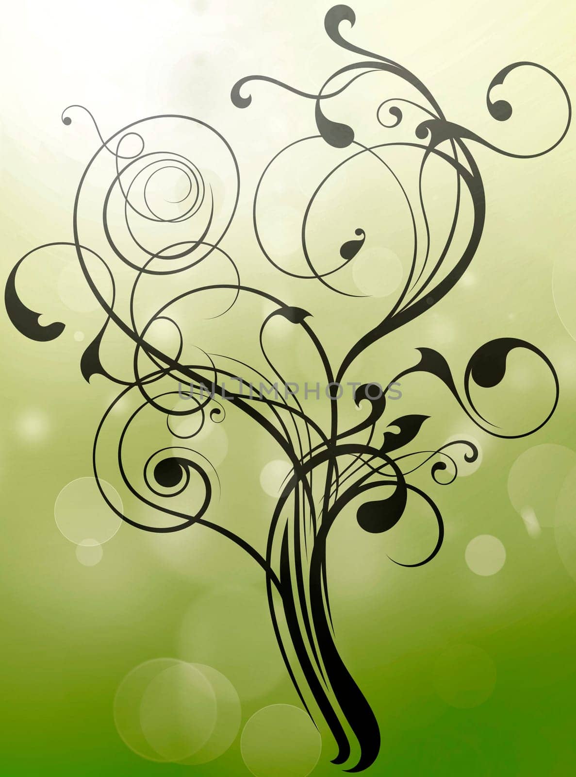 abstract background ornament floral tattoo tree