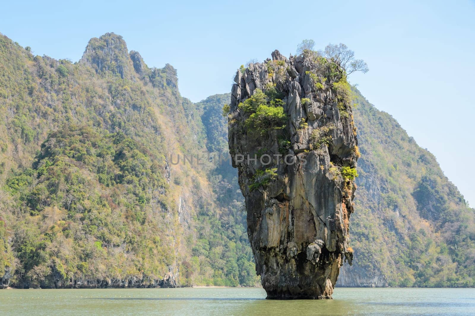 Beautiful landscape of James Bond Island or Koh Tapu in Phang Nga Bay, Thailand