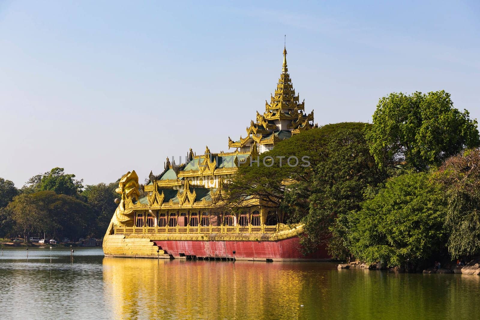 Karaweik Palace at day , Myanmar Yangon landmark