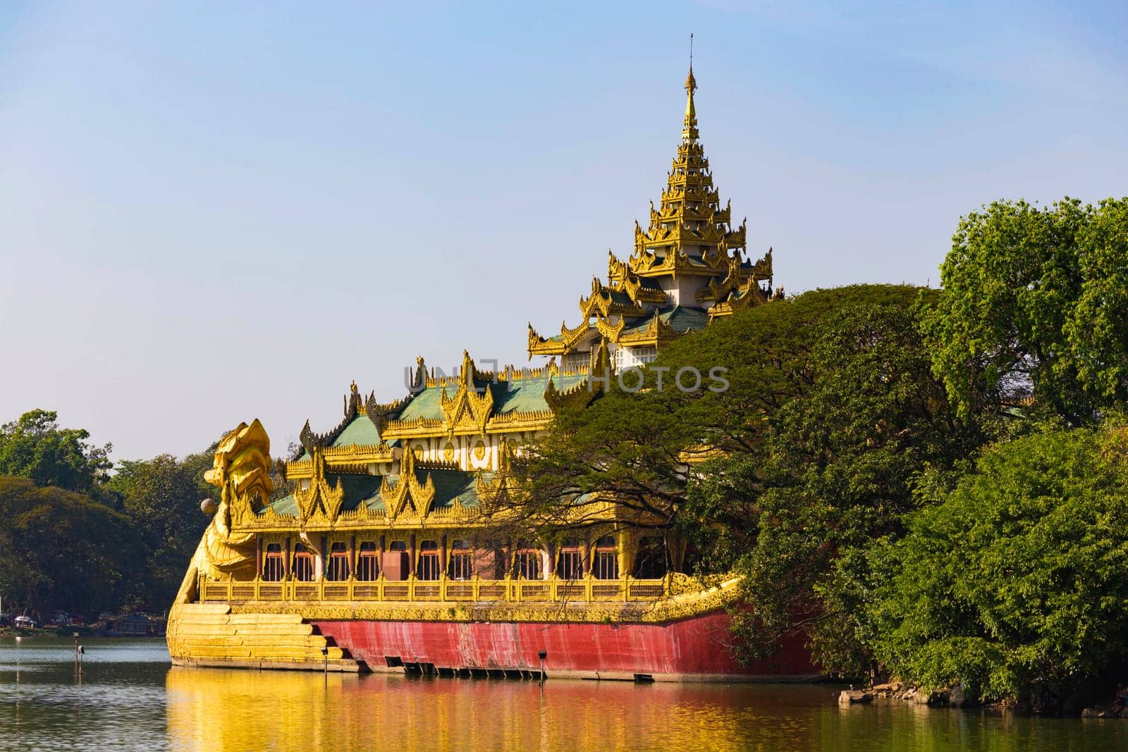 Karaweik Palace at day , Myanmar Yangon landmark