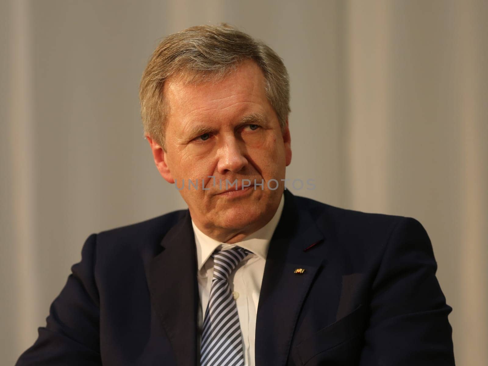 Former Federal President Christian Wulff (CDU) at a panel discussion in Magdeburg on 22.02.2017