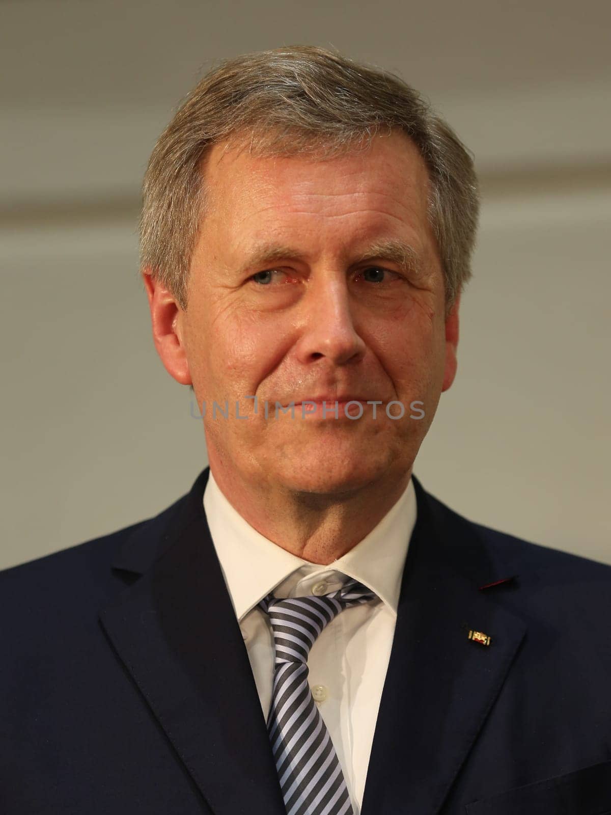 Former Federal President Christian Wulff (CDU) at a panel discussion in Magdeburg on 22.02.2017