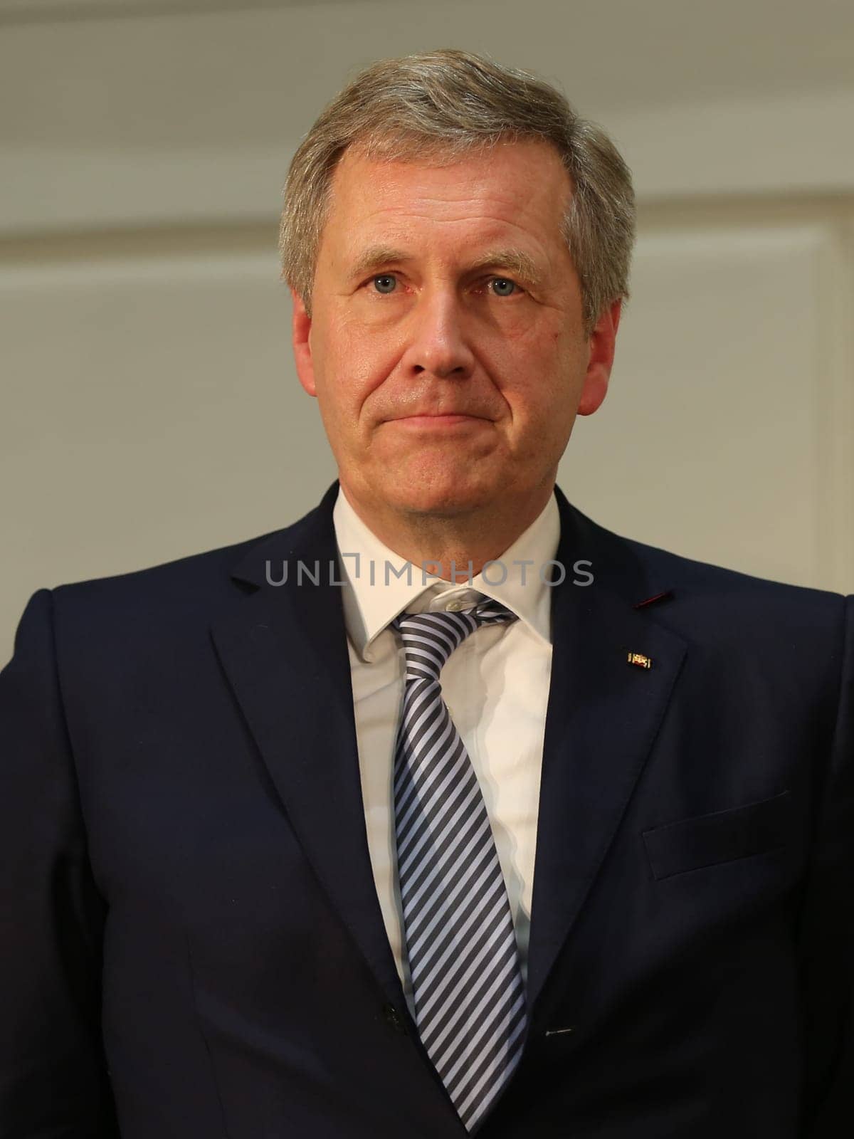 Former Federal President Christian Wulff (CDU) at a panel discussion in Magdeburg on 22.02.2017
