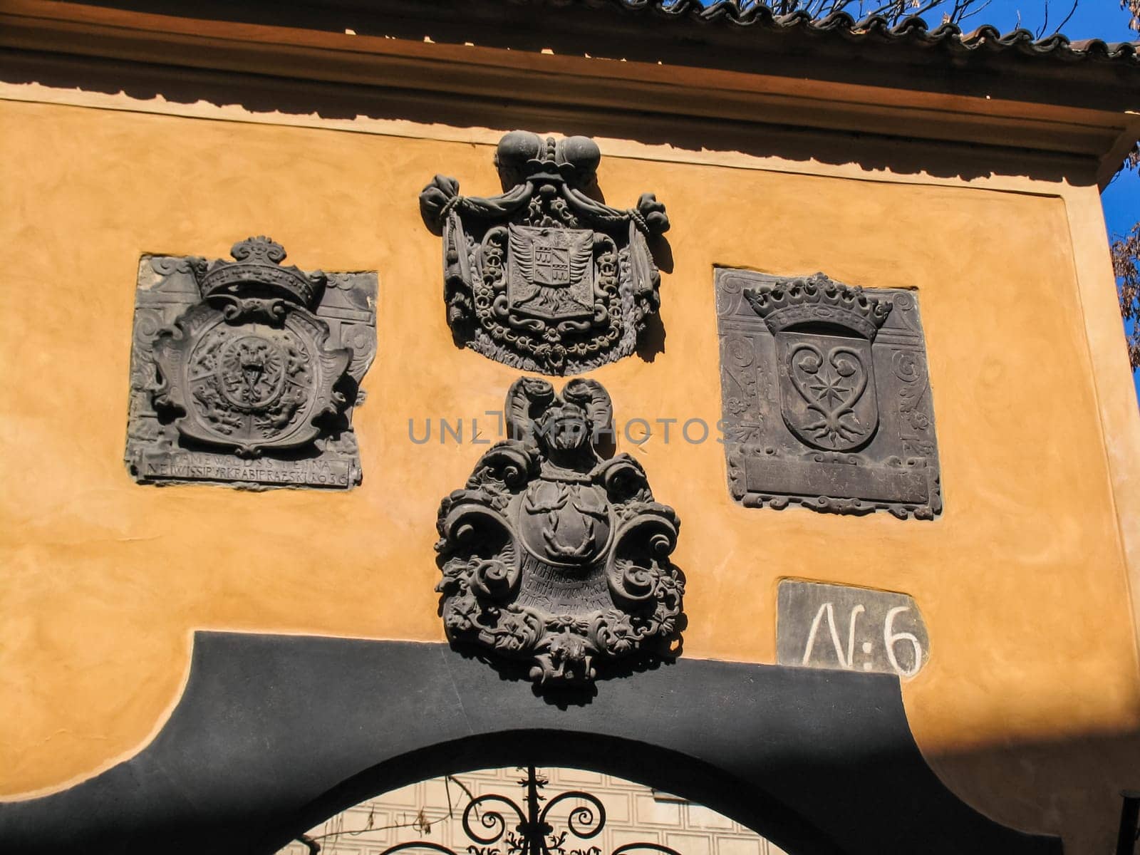 Prague, Czech Republic - August 23, 2016: Attractions of city Prague. Statues and monuments. Historical Buildings