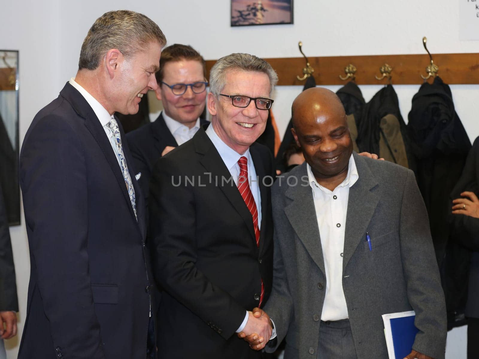 Holger Stahlknecht,Thomas de Maizière ( both CDU) with Mr. Tognon Expert Advisor in the Competence Center Return of the Magdeburg City Mission 21.2.17