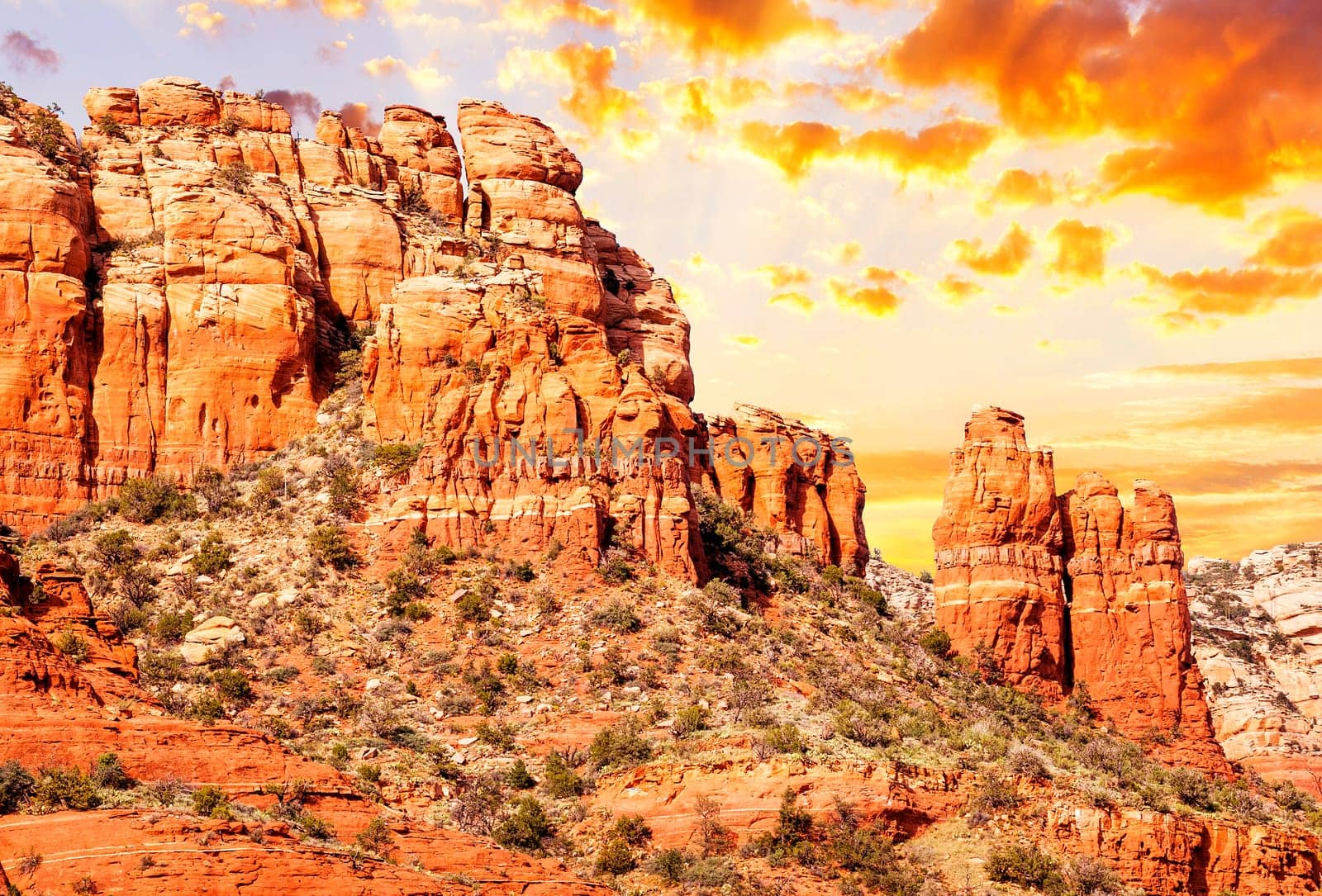 famous chimney rock in Red Rock country, Sedona, USA