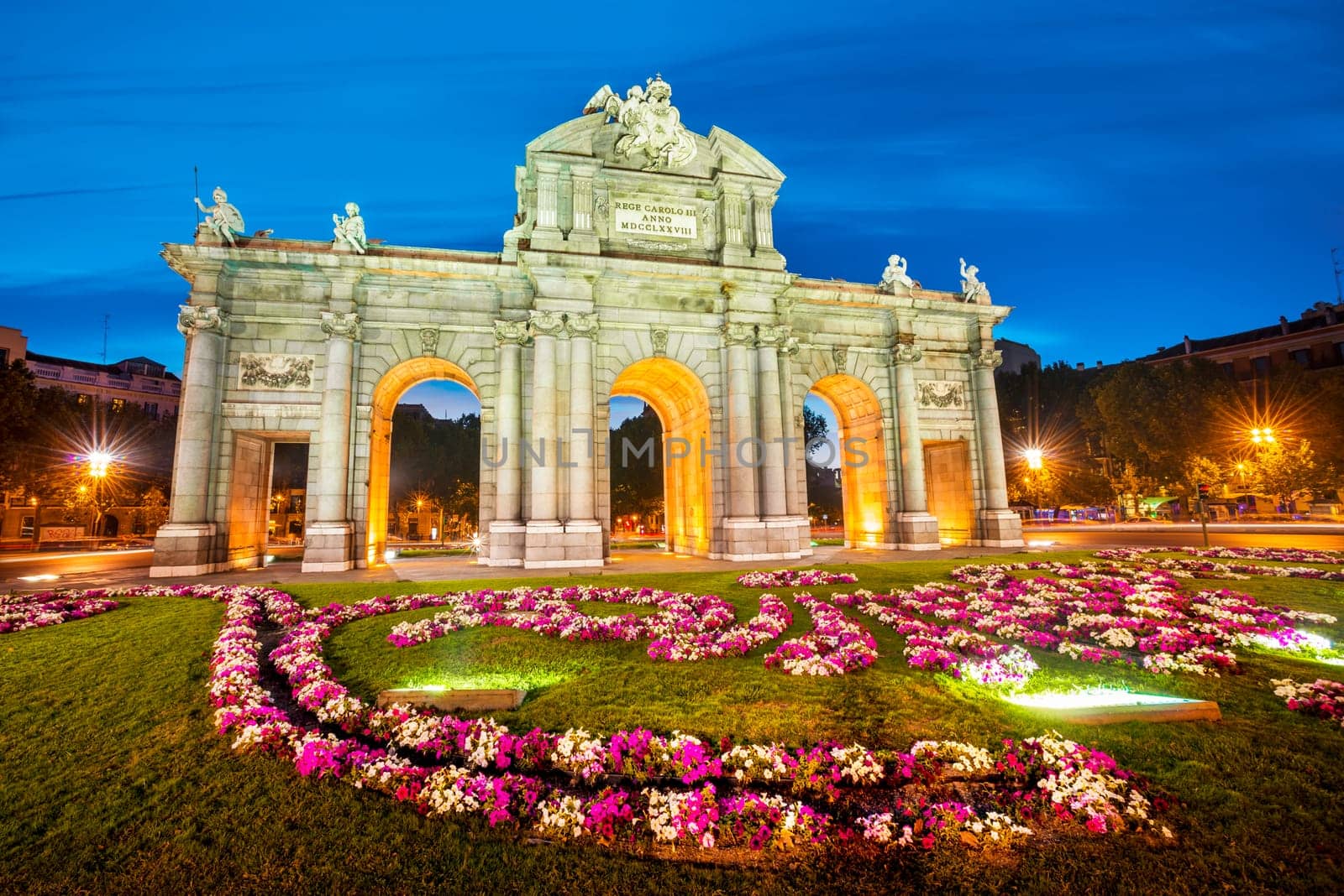 Famous Puerta de Alcala, Madrid,  cibeles district, Spain