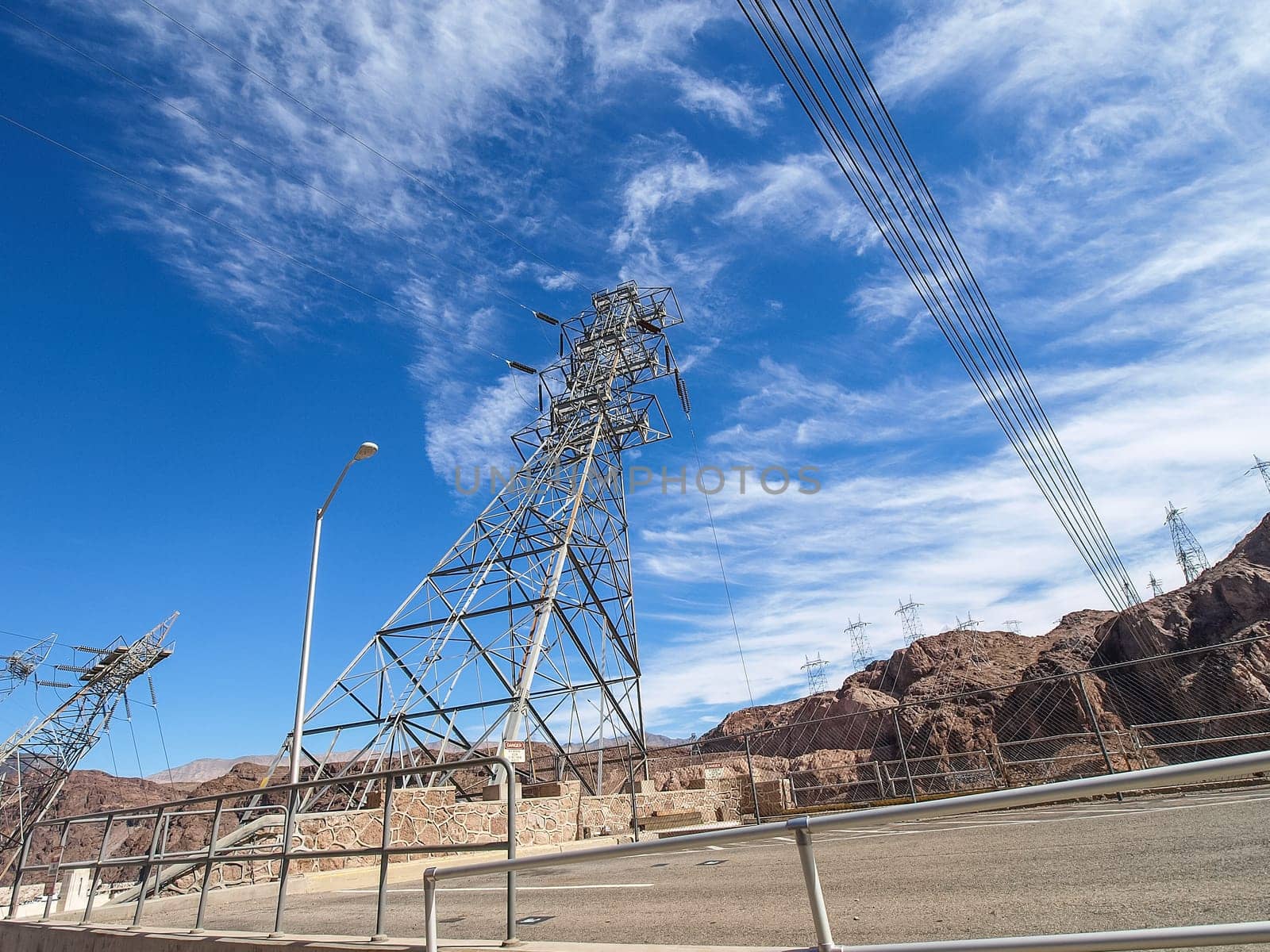 View of the Hoover Dam in Nevada, USA