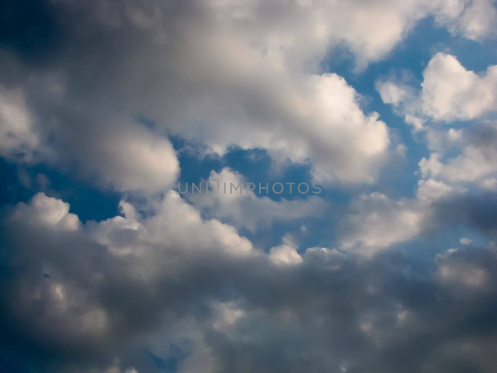 The sky with clouds at sunset. Landscape heaven.