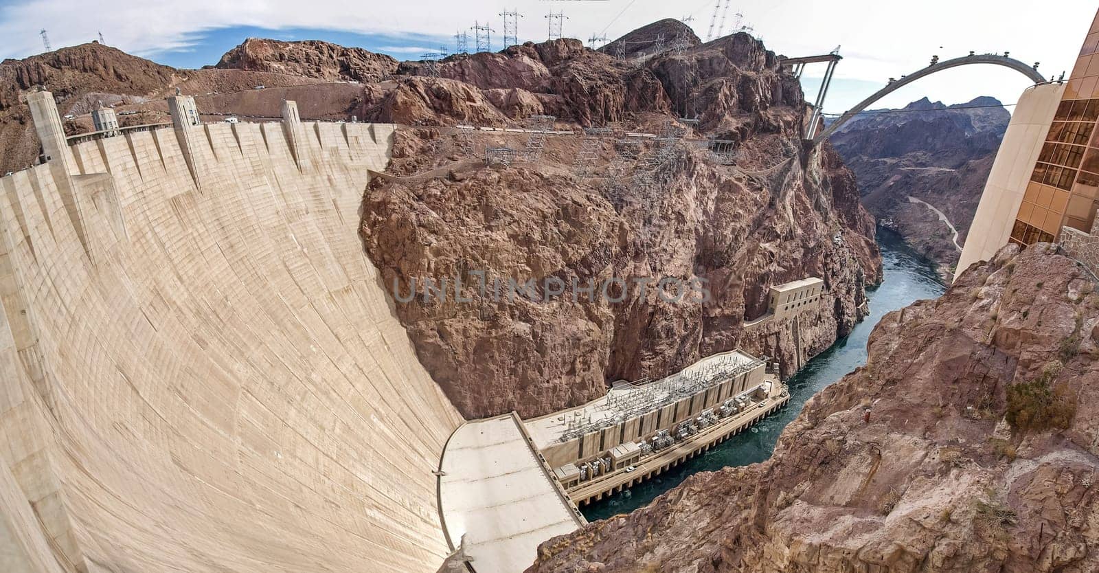 View of the Hoover Dam in Nevada, USA