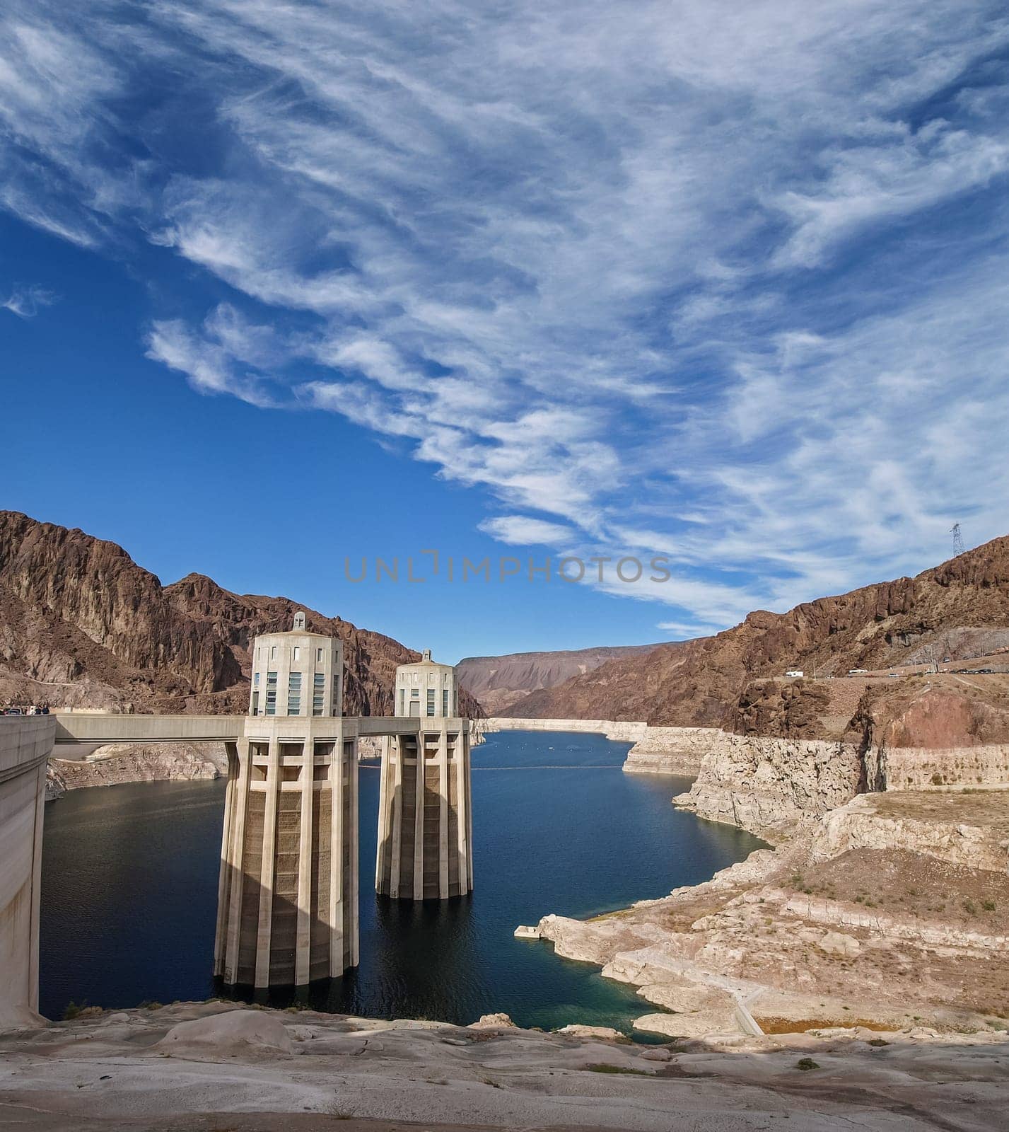 View of the Hoover Dam in Nevada, USA