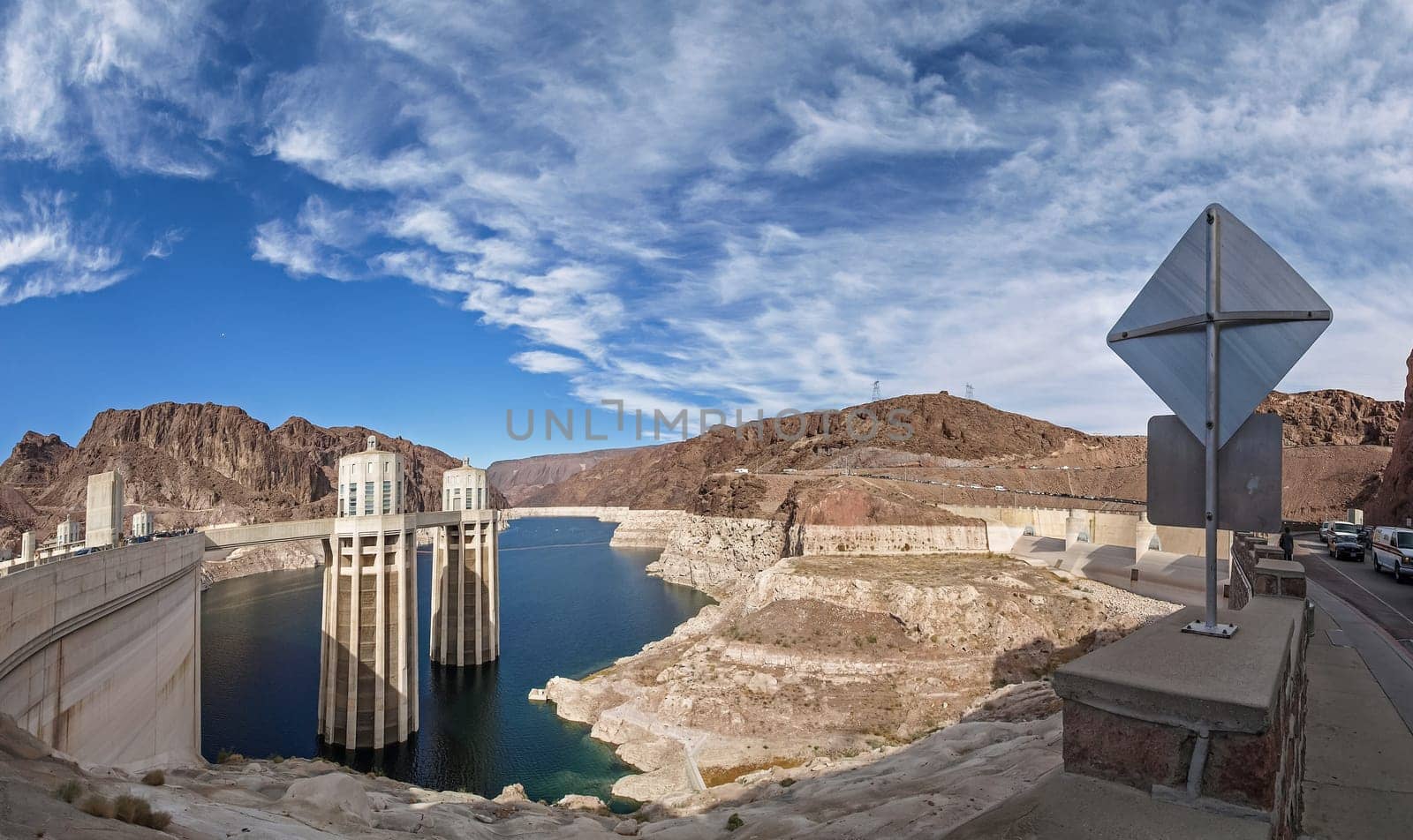 Nevada, USA - June 18, 2015: View of the Hoover Dam in Nevada, USA