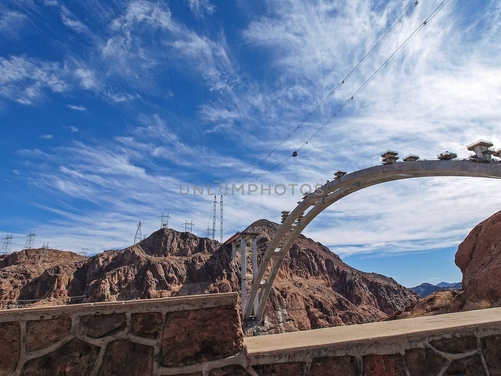 View of the Hoover Dam in Nevada, USA