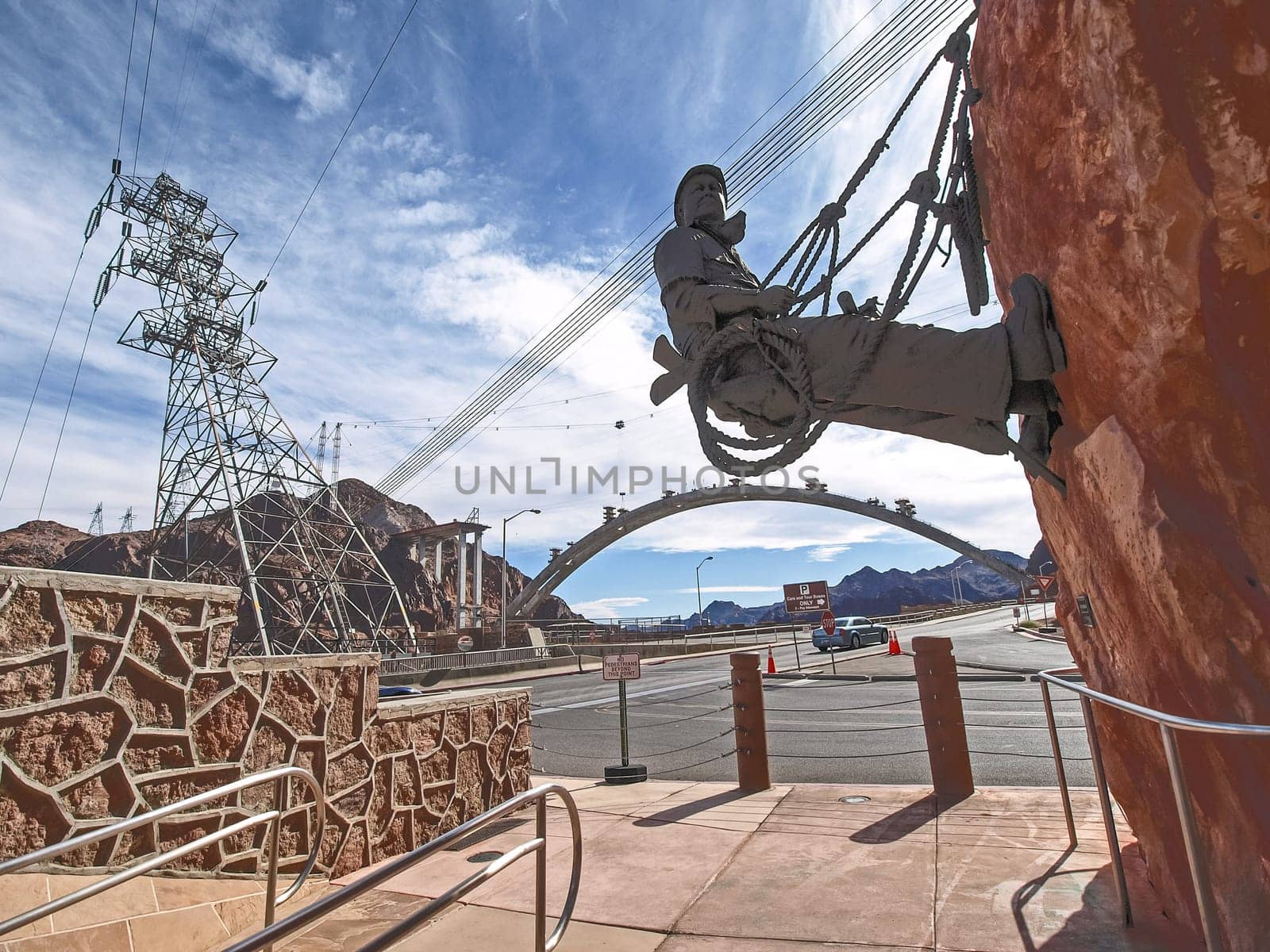 Nevada, USA - June 18, 2015: View of the Hoover Dam in Nevada, USA