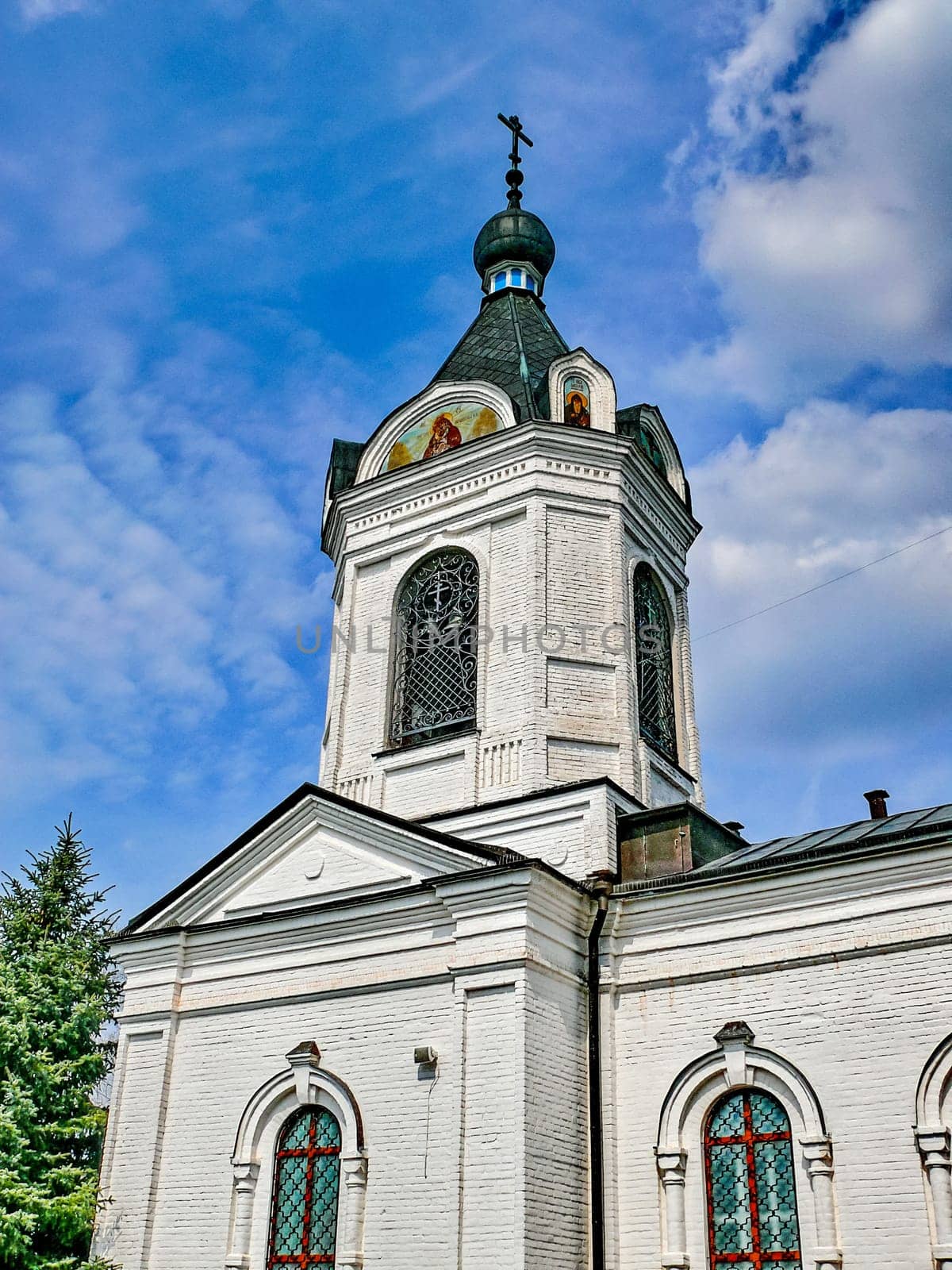 Holy Assumption Monastery, Russia - April 5, 2012: Monastery of the Holy Dormition, appearance of the monastery and the area near it.