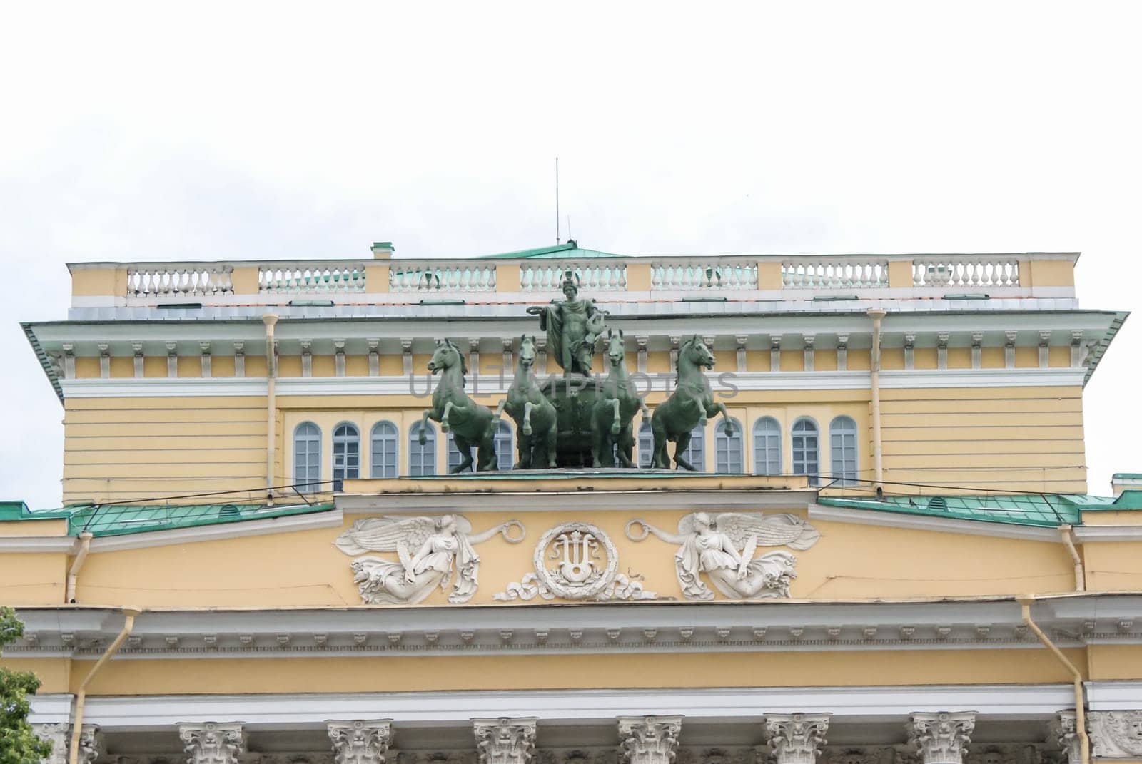 Saint-Petersburg, Russia - August 12, 2016: City of St. Pererburge. The palaces and architecture of the city. Buildings of historical part of the city.