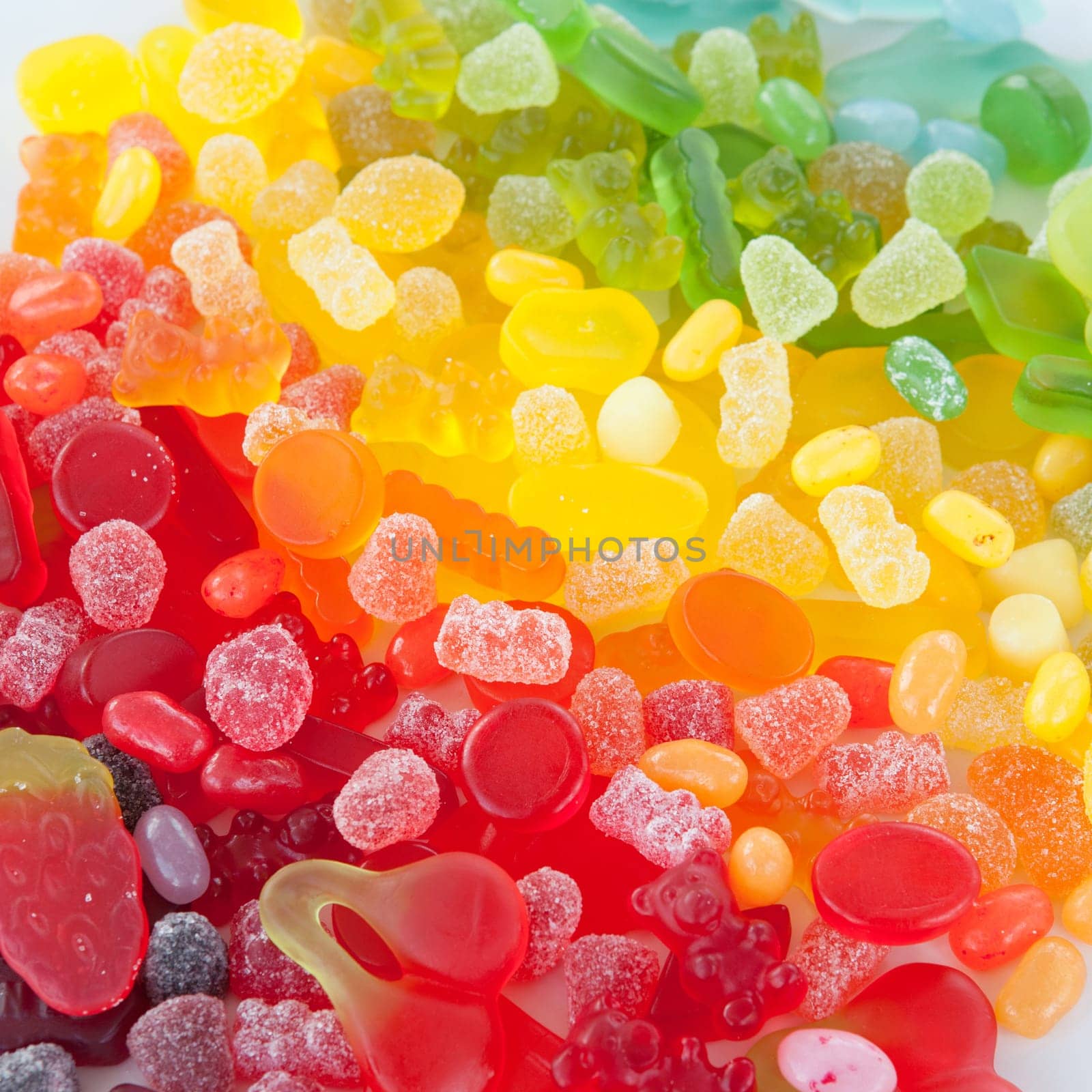 Suesse fruit gum in different colours and shapes