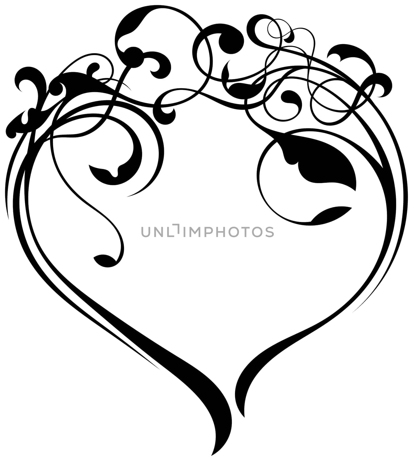heart ornament tattoo ornament shapes abstract
