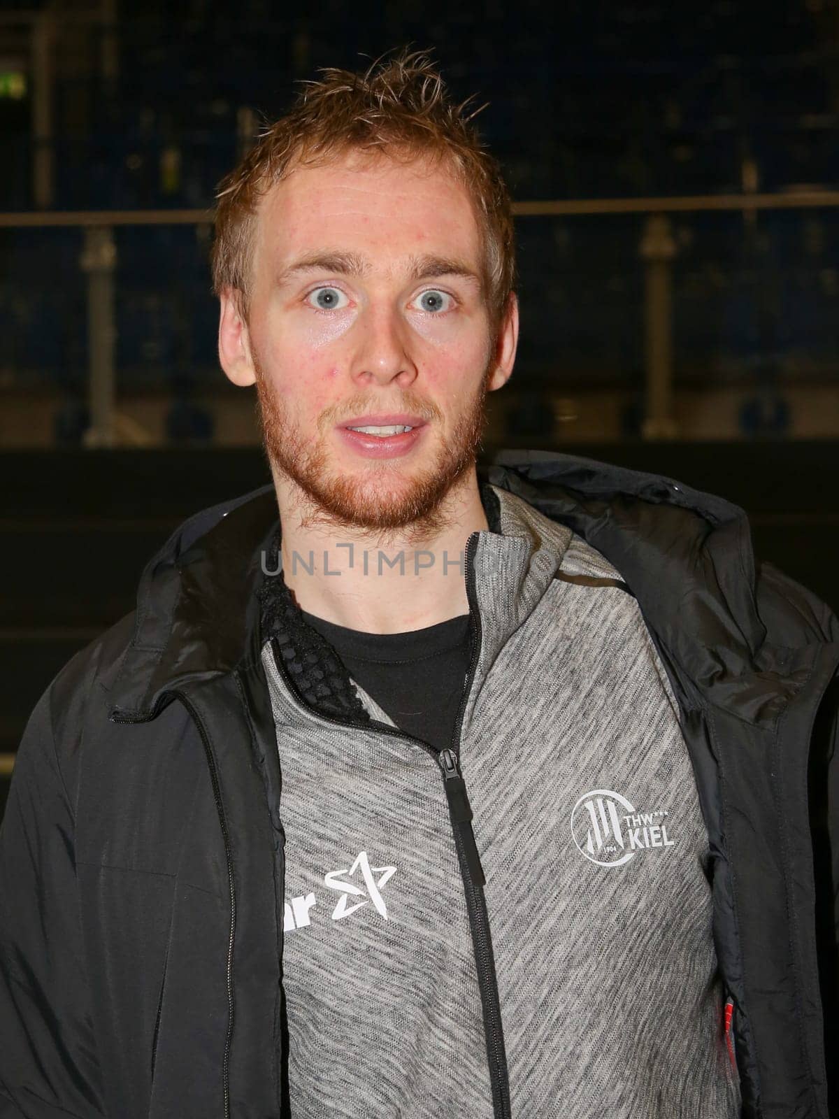Rene Toft Hansen (THW Kiel after the DKB Handball Bundesliga match 2016-2017,SC Magdeburg against THW Kiel