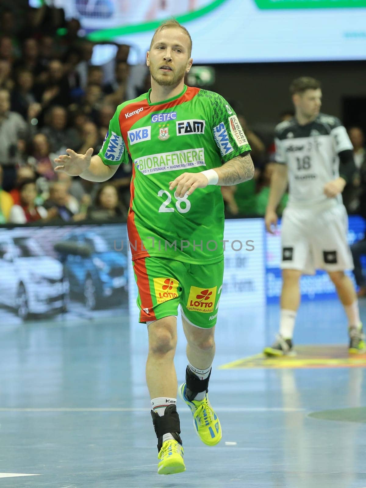 Austrian handball player Robert Weber SC Magdeburg DKB HBL season 2016/2017
