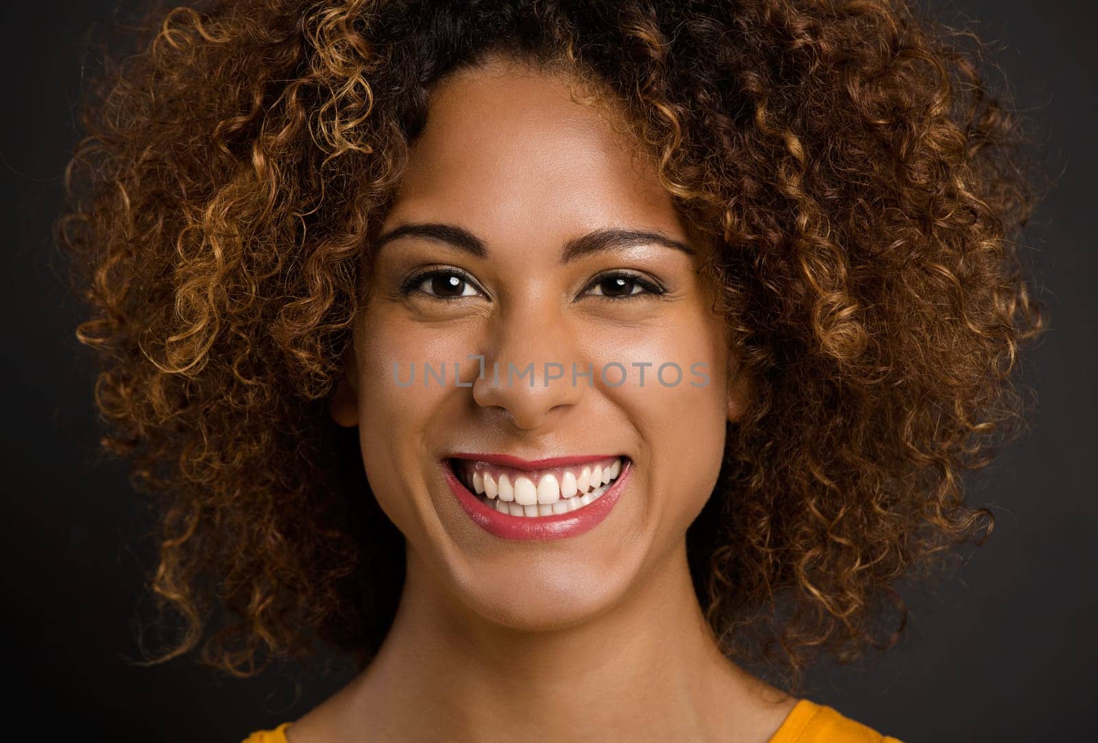 Portrait of a beautiful African American woman smiling