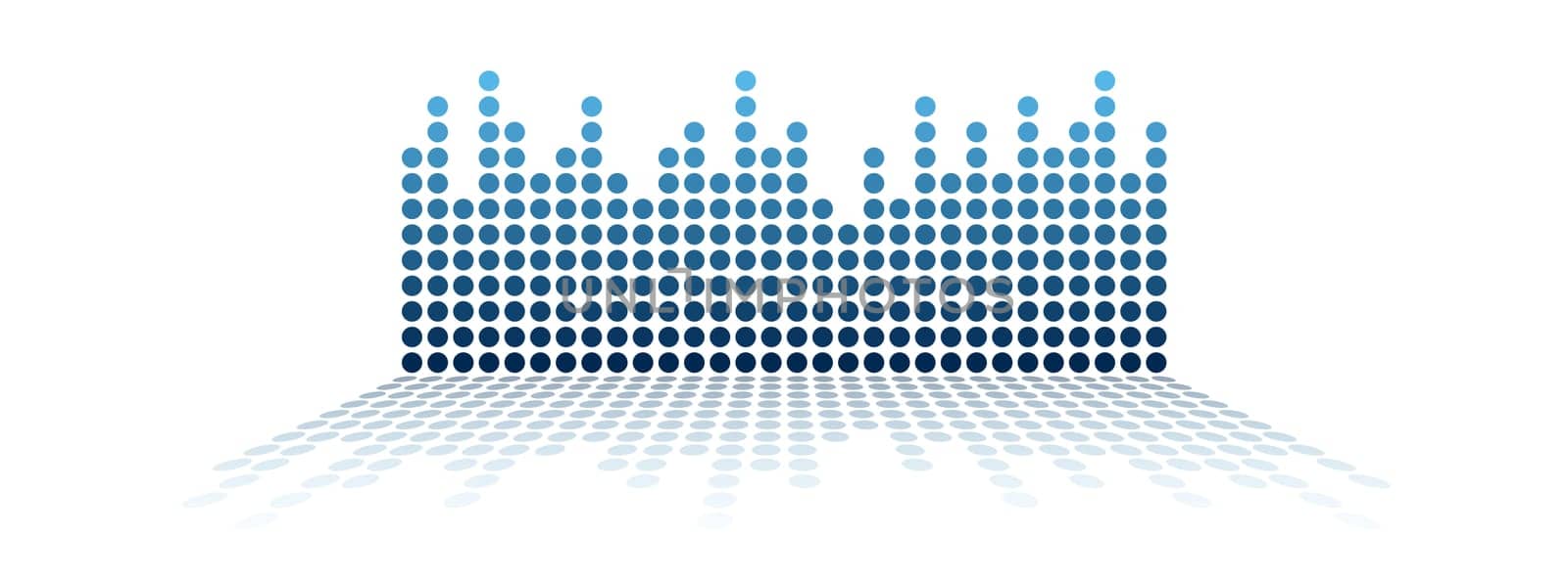 seamless digital equalizer background with color gradient